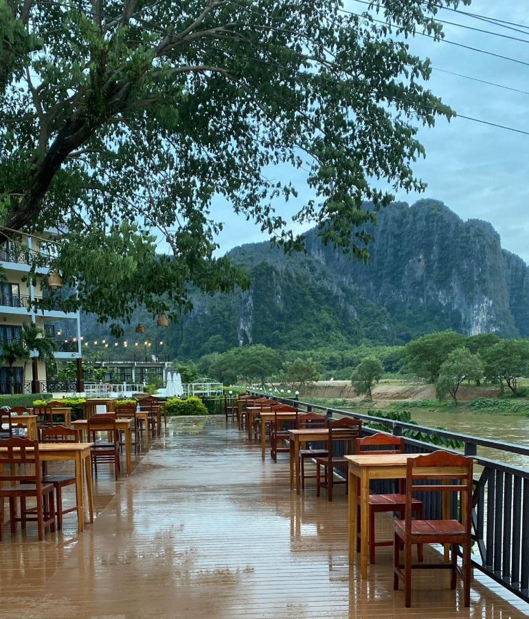 Lisha The Grand Riverside Hotel Vang Vieng Dış mekan fotoğraf